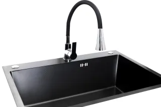 Смеситель для кухни Stella Polar Тулуза S3865-2 хром черный